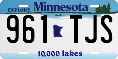 MN license plate 961TJS