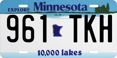 MN license plate 961TKH