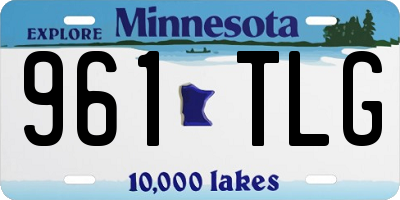 MN license plate 961TLG
