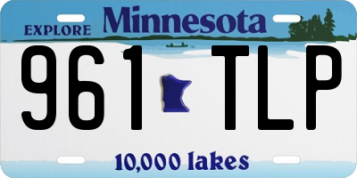 MN license plate 961TLP