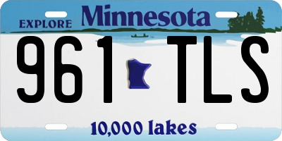 MN license plate 961TLS