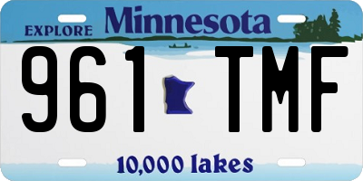 MN license plate 961TMF