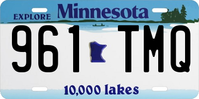 MN license plate 961TMQ