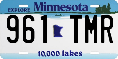 MN license plate 961TMR