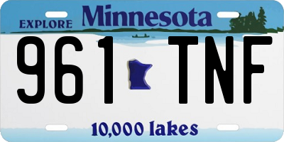 MN license plate 961TNF