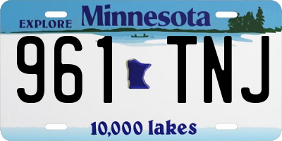 MN license plate 961TNJ