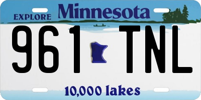 MN license plate 961TNL