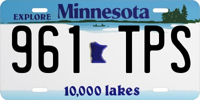 MN license plate 961TPS