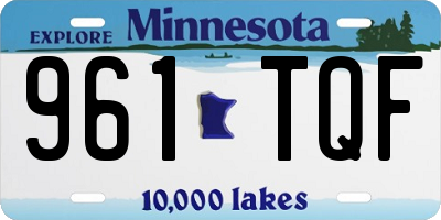 MN license plate 961TQF