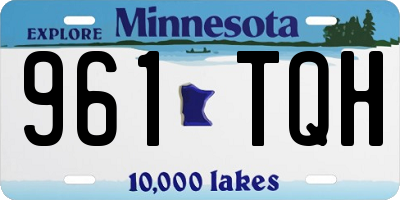 MN license plate 961TQH