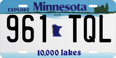 MN license plate 961TQL