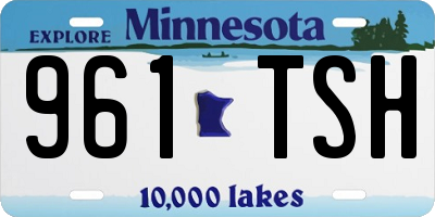 MN license plate 961TSH