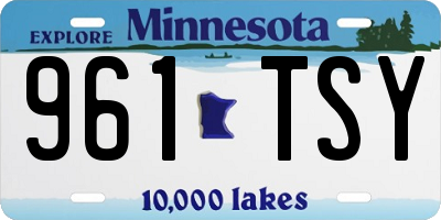 MN license plate 961TSY