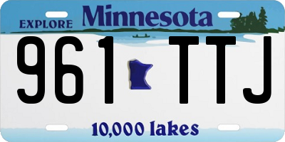 MN license plate 961TTJ