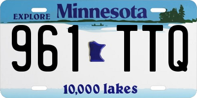 MN license plate 961TTQ