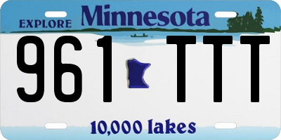 MN license plate 961TTT