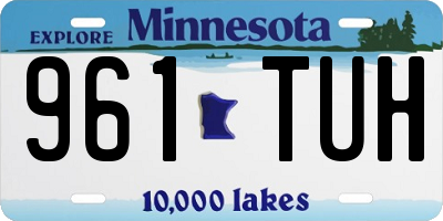 MN license plate 961TUH