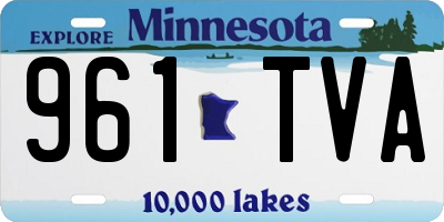 MN license plate 961TVA