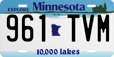 MN license plate 961TVM