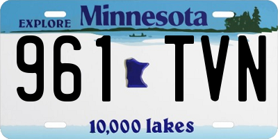 MN license plate 961TVN