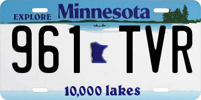 MN license plate 961TVR