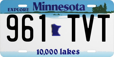 MN license plate 961TVT