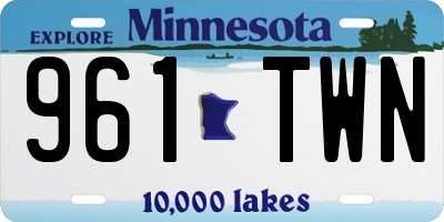 MN license plate 961TWN