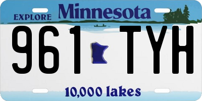 MN license plate 961TYH