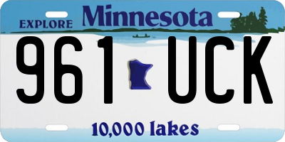 MN license plate 961UCK