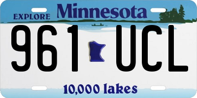 MN license plate 961UCL