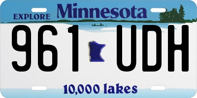 MN license plate 961UDH