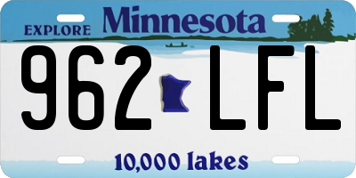 MN license plate 962LFL