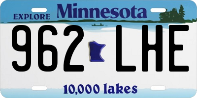 MN license plate 962LHE