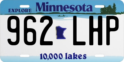 MN license plate 962LHP