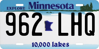 MN license plate 962LHQ