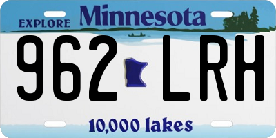 MN license plate 962LRH
