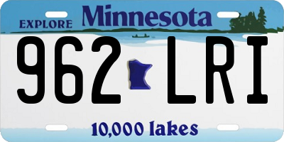 MN license plate 962LRI