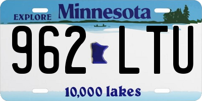 MN license plate 962LTU