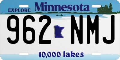MN license plate 962NMJ
