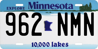 MN license plate 962NMN