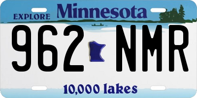 MN license plate 962NMR