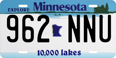 MN license plate 962NNU