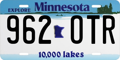 MN license plate 962OTR