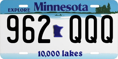 MN license plate 962QQQ
