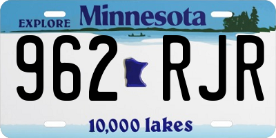 MN license plate 962RJR