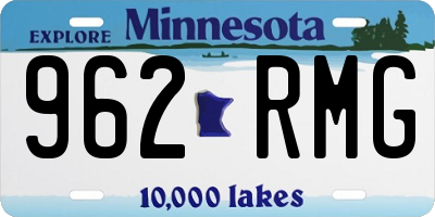 MN license plate 962RMG