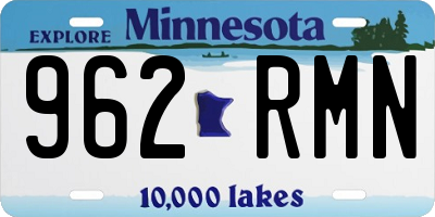 MN license plate 962RMN