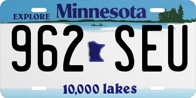 MN license plate 962SEU