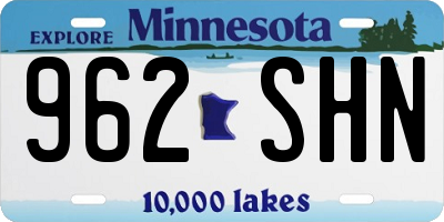 MN license plate 962SHN