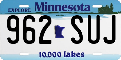 MN license plate 962SUJ